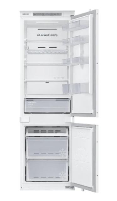 Хладилник Samsung BRB26602FWW/EF, Refrigerator integrated, Fridge Freezer, 267l (193l/74l), SpaceMax, No Frost, All-Around Cooling, Fresh Zone, DIT, Energy Efficiency F, H 177.5 cm, White