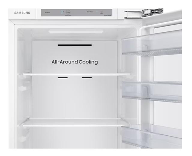 Хладилник Samsung BRR29610EWW/EF, Refrigerator with 1 built-in door, 289l, SpaceMax, No Frost, All-Around Cooling, Fresh Zone, DIT, Energy Efficiency E, H 177.5 cm, SmartThings AI Energy Mode, Wi-Fi, Snow White