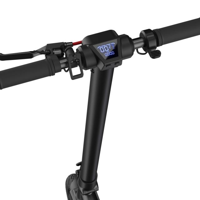 Електрически скутер Sharp Electric Scooter, Range per charge: 40 km, LED Display, USB Charging Port, Bluetooth, IPX4 certification, Wheel size: 10", Dual brake systems, Mechanical bell, Max load: 120 kg, Black + Sharp Phone Holder