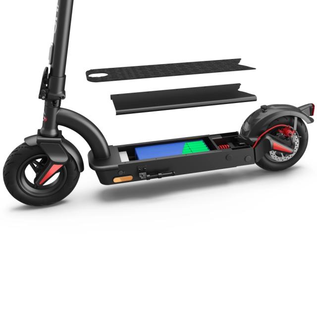 Електрически скутер Sharp Electric Scooter, Range per charge: 40 km, LED Display, USB Charging Port, Bluetooth, IPX4 certification, Wheel size: 10", Dual brake systems, Mechanical bell, Max load: 120 kg, Black + Sharp Phone Holder