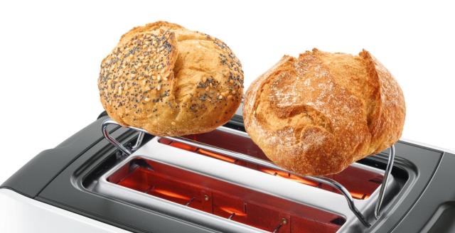 Тостер Bosch TAT6A111, Toaster, ComfortLine, 915-1090 W,  Auto power off, Defrost and warm setting, Lifting high, White