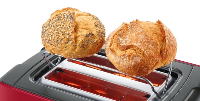 Тостер Bosch TAT6A114, Toaster, ComfortLine,  915-1090 W, Auto power off, Defrost and warm setting, Lifting high, Red