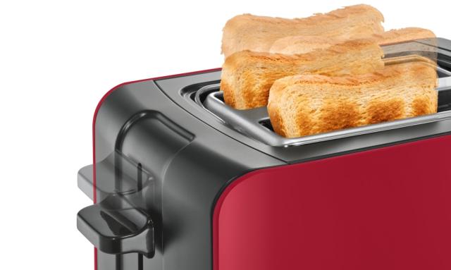 Тостер Bosch TAT6A114, Toaster, ComfortLine,  915-1090 W, Auto power off, Defrost and warm setting, Lifting high, Red