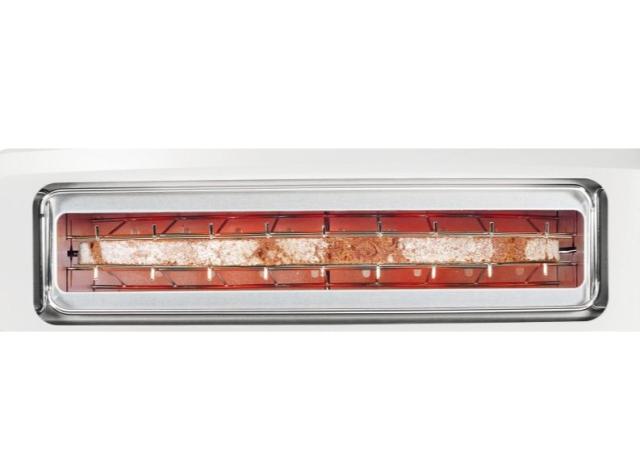 Тостер Bosch TAT3A001, Plastic toaster CompactClass, 825-980 W, For 1 long or 2 small slices of toast, white/light gray