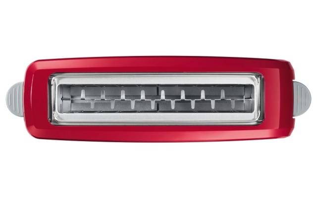 Тостер Bosch TAT3A004, Plastic toaster CompactClass, 825-980 W, For 1 long or 2 small slices of toast, red/light gray