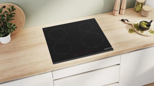 Готварски плот Bosch PIE631HC1E, SER6, Induction electric cooktop, 60 cm, 4 zones, Ring Zone, DirectSelect, PerfectFry Plus, HC, Black