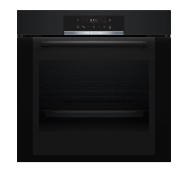 Фурна Bosch HBA372EB0, SER4, 71 l, Pyrolytic+Hydrolytic cleaning, AutoPilot 10, Telescopic guides on 1 level, LED Touch Control, Energy efficiency A, Black