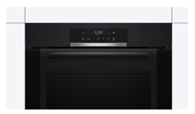 Фурна Bosch HBA372EB0, SER4, 71 l, Pyrolytic+Hydrolytic cleaning, AutoPilot 10, Telescopic guides on 1 level, LED Touch Control, Energy efficiency A, Black