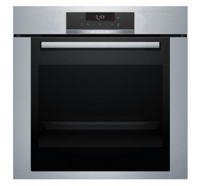 Фурна Bosch HBA372ES0, SER4, 71 l, Pyrolytic+Hydrolytic cleaning, AutoPilot 10, Telescopic guides on 1 level, LED Touch Control, Energy efficiency A, Stainless steel
