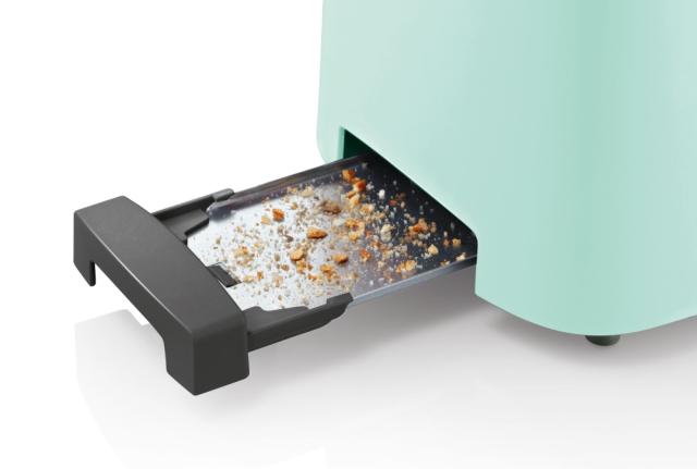 Тостер Bosch TAT3A012, Plastic compact toaster, 825-980 W, for two slices of toast, mint turquoise/black grey
