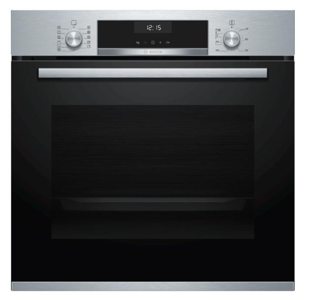 Фурна Bosch HBA5575S0 SER6, 71 l, EcoClean Direct Plus, AutoPilot 10, 3D Hotair, Meat Probe, LCD display with buttons, Energy efficiency A, Stainless steel