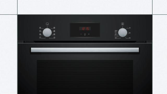 Фурна Bosch HBF153BB0, SER2, 3D HotAir, EcoClean Direct, 66 l, LED display with sinking buttons, Energy efficiency A, Black