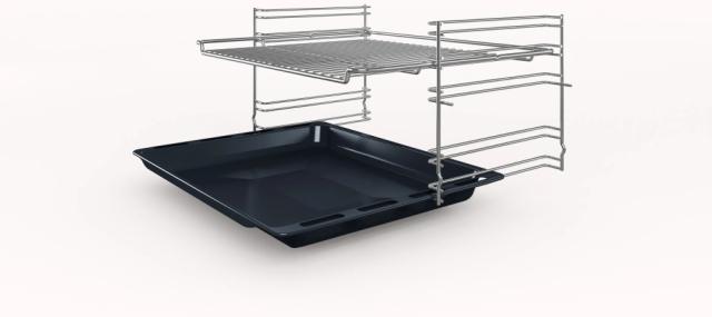 Фурна Bosch HBF153BB0, SER2, 3D HotAir, EcoClean Direct, 66 l, LED display with sinking buttons, Energy efficiency A, Black