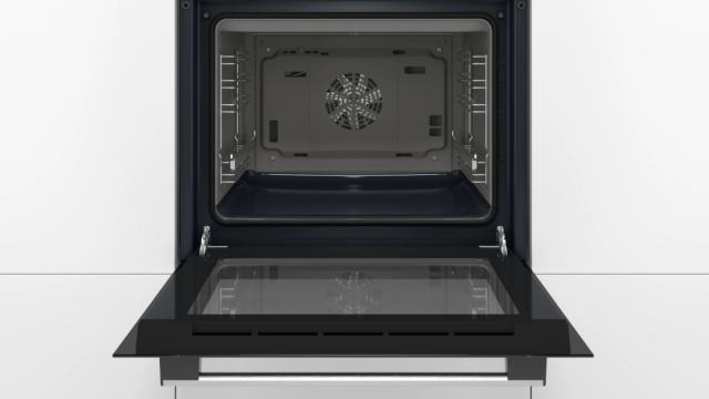 Фурна Bosch HBF153EB0, SER2, 3D HotAir, EcoClean Direct, 66 l, Telescopic guides on 1 level, LED display with sinking buttons, Energy efficiency A, Black