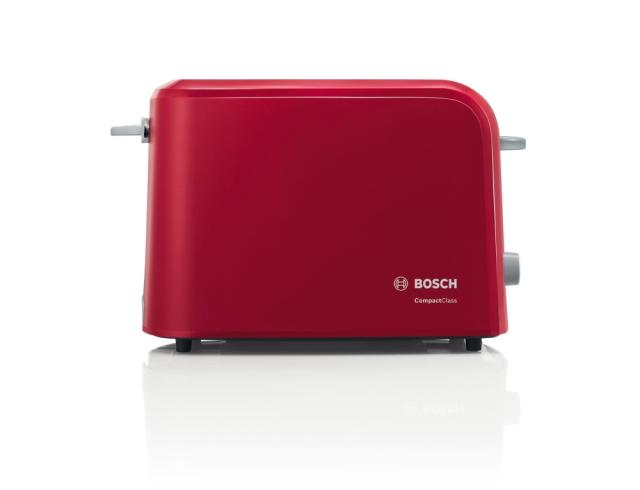 Тостер Bosch TAT3A014, Toaster, CompactClass, 825-980 W, Auto power off, Lifting high, Red
