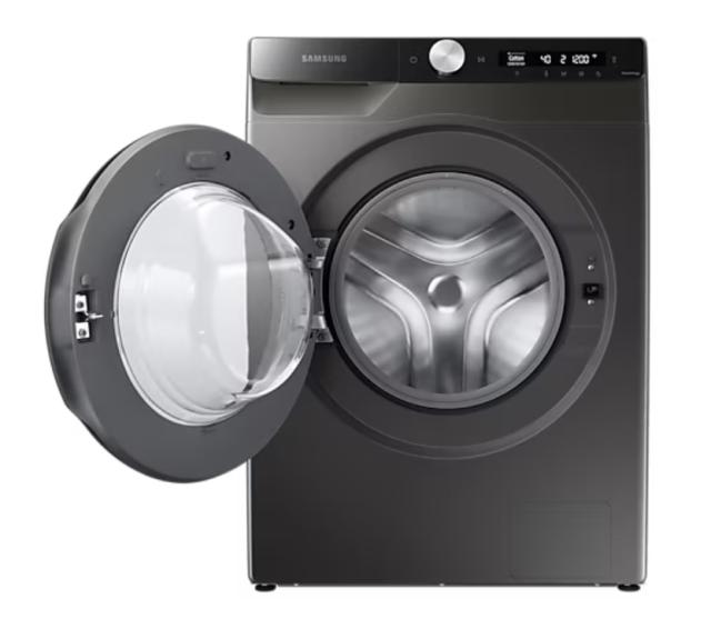 Пералня Samsung WW80T504DAXAS7, Washing Machine,  8 kg, 1400 rpm, Energy Efficiency A,  Eco Bubble, Bubble Soak, AI Control, Hygiene Steam, Spin Efficiency B, WiFi, SmartThings, Inox