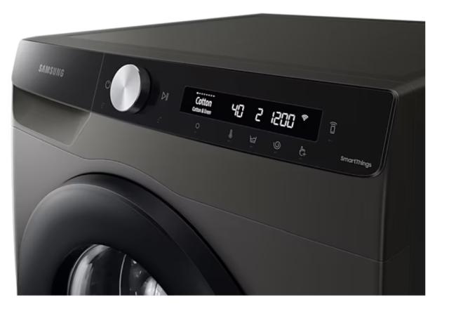 Пералня Samsung WW80T504DAXAS7, Washing Machine,  8 kg, 1400 rpm, Energy Efficiency A,  Eco Bubble, Bubble Soak, AI Control, Hygiene Steam, Spin Efficiency B, WiFi, SmartThings, Inox