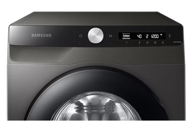 Пералня Samsung WW80T504DAXAS7, Washing Machine,  8 kg, 1400 rpm, Energy Efficiency A,  Eco Bubble, Bubble Soak, AI Control, Hygiene Steam, Spin Efficiency B, WiFi, SmartThings, Inox