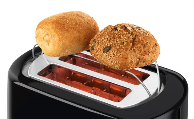 Тостер Bosch TAT7403, Compact Toaster, 800 W, Auto power off, Lifting high, Black