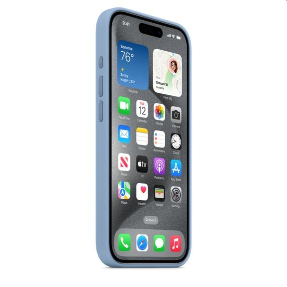 Калъф Apple iPhone 15 Pro Silicone Case with MagSafe - Winter Blue