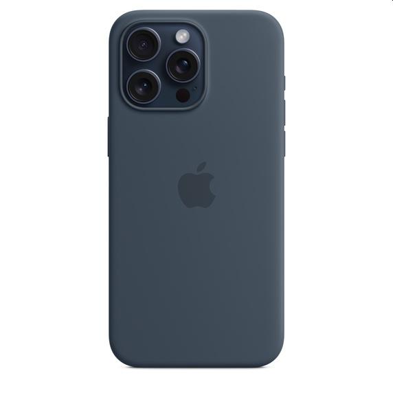 Калъф Apple iPhone 15 Pro Max Silicone Case with MagSafe - Storm Blue