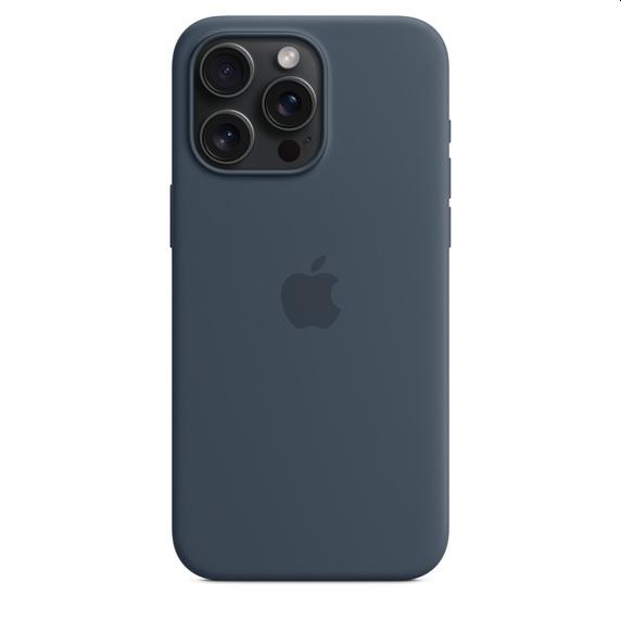 Калъф Apple iPhone 15 Pro Max Silicone Case with MagSafe - Storm Blue
