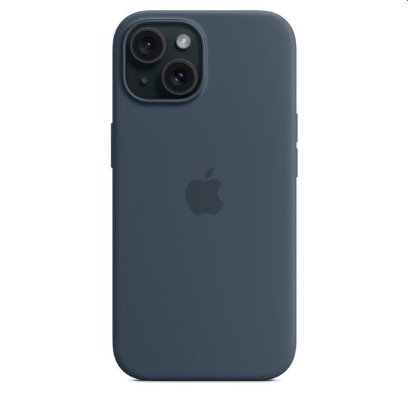 Калъф Apple iPhone 15 Silicone Case with MagSafe - Storm Blue
