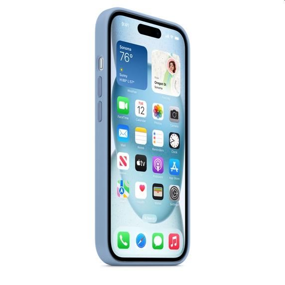 Калъф Apple iPhone 15 Silicone Case with MagSafe - Winter Blue