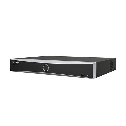 Рекордер HikVision Network recorder, 8 IP Cameras, up to 8 MP (8x1080p/2x4K), H.265+, 2 SATA HDD up to 10TB, 2 USB, 100Mbit; Video input: HDMI 4K, VGA 1080p