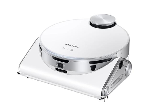 Прахосмукачка Samsung VR50T95735W/GE, Vacuum Cleaner Robot Jet Bot with LiDAR Sensor, 170 W, Dust capacity 0.2 l,  74 dBA, Clean Station, 5-layer filtration system, Fully washable container, Wi-fi, SmartThings, Smoky white