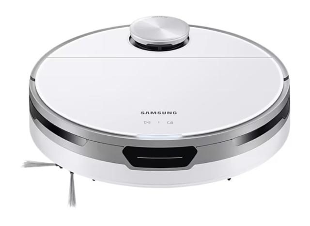 Прахосмукачка Samsung VR50T95735W/GE, Vacuum Cleaner Robot Jet Bot with LiDAR Sensor, 170 W, Dust capacity 0.2 l,  74 dBA, Clean Station, 5-layer filtration system, Fully washable container, Wi-fi, SmartThings, Smoky white