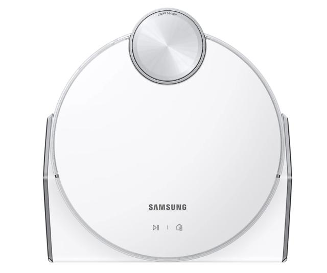 Прахосмукачка Samsung VR50T95735W/GE, Vacuum Cleaner Robot Jet Bot with LiDAR Sensor, 170 W, Dust capacity 0.2 l,  74 dBA, Clean Station, 5-layer filtration system, Fully washable container, Wi-fi, SmartThings, Smoky white