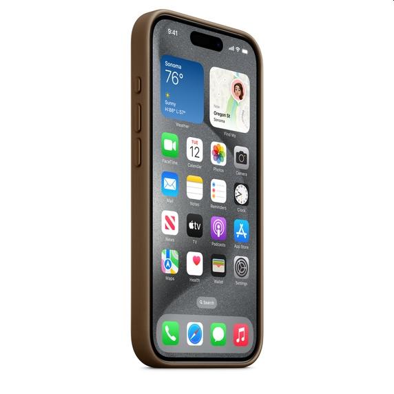 Калъф Apple iPhone 15 Pro FineWoven Case with MagSafe - Taupe
