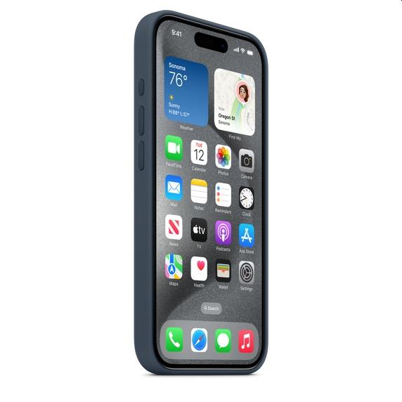 Калъф Apple iPhone 15 Pro Silicone Case with MagSafe - Storm Blue