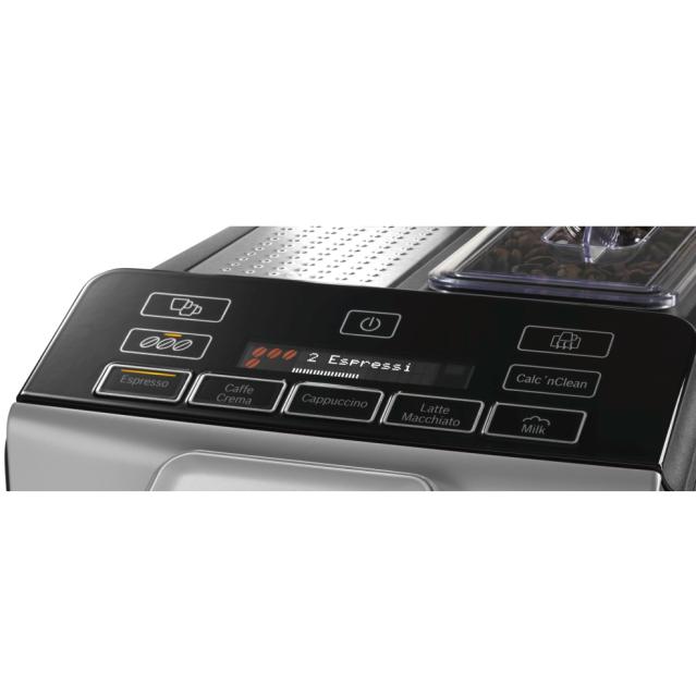 Кафемашина Bosch TIS30321RW, Automatic coffee-espresso machine, VeroCup 300, 1300 W, 1.4 litre, 15 bar, 2 cups, silver
