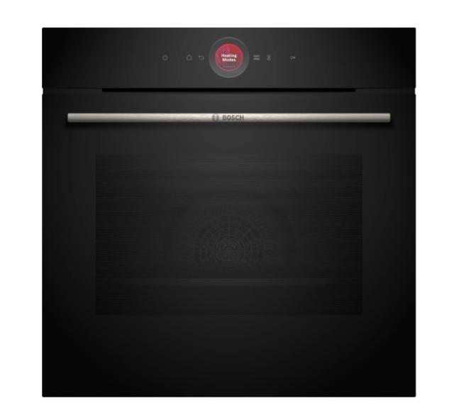 Фурна Bosch HBG7742B1, SER8, Built-in oven 60 x 60 cm, 71 l, TFT touch display, Digital control ring, Hotair Gentle, Air Fry function, Meat Probe, A+, Pyrolytic+Hydrolytic, Oven Assistant, Home Connect, Black