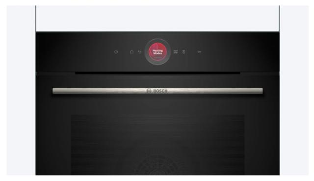 Фурна Bosch HBG7742B1, SER8, Built-in oven 60 x 60 cm, 71 l, TFT touch display, Digital control ring, Hotair Gentle, Air Fry function, Meat Probe, A+, Pyrolytic+Hydrolytic, Oven Assistant, Home Connect, Black