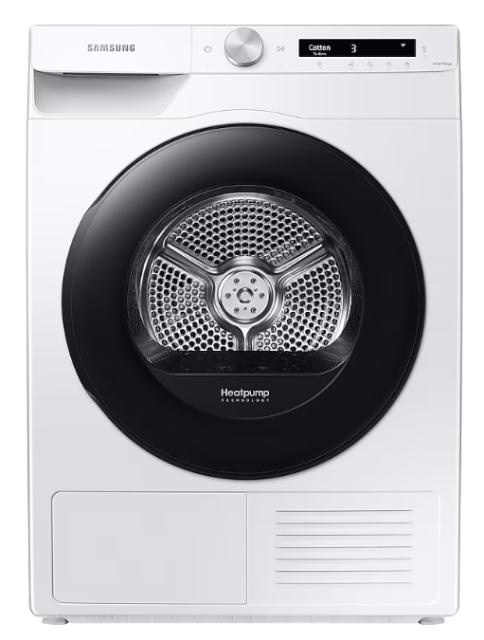 Сушилня Samsung DV80T5220AW/S7, Tumble dryer with Heat pump end 2 in 1 filtration system, 8kg, A+++, Wrinkle prevention, Quick Dry 35 ',AI Control, Diamond drum, White