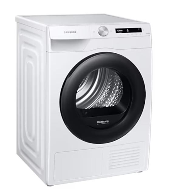 Сушилня Samsung DV80T5220AW/S7, Tumble dryer with Heat pump end 2 in 1 filtration system, 8kg, A+++, Wrinkle prevention, Quick Dry 35 ',AI Control, Diamond drum, White