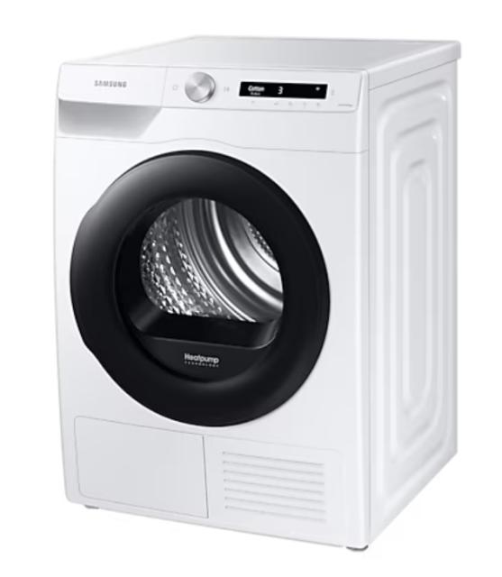 Сушилня Samsung DV80T5220AW/S7, Tumble dryer with Heat pump end 2 in 1 filtration system, 8kg, A+++, Wrinkle prevention, Quick Dry 35 ',AI Control, Diamond drum, White