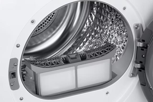 Сушилня Samsung DV80T5220AW/S7, Tumble dryer with Heat pump end 2 in 1 filtration system, 8kg, A+++, Wrinkle prevention, Quick Dry 35 ',AI Control, Diamond drum, White