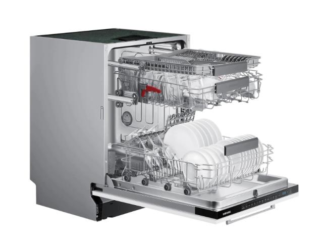 Съдомиялна машина Samsung DW60A6092IB/EO, Built-in Dishwasher, 60 cm, Energy Efficiency D, Capacity 14 p/s, Programs 7,  Half Load, LED Display, Water Consumption Per Cicle 10.5 L, Noise Level 44 dBA