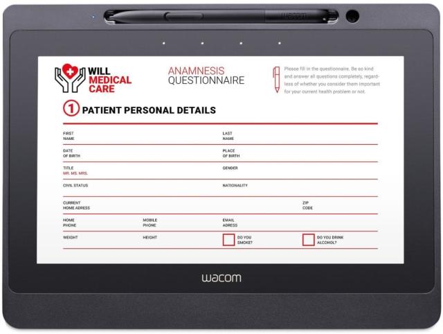 Таблет Wacom Signature Set - DTU1141B & sign pro PDF Lite