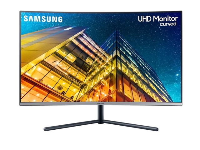 Монитор Samsung U32R590, 31.5" Curved VA LED, 60Hz, 4 ms GTG, 3840 x 2160, 250 cd/m2, 2500:1 Contrast, Display Port 1.2, HDMI 2.0, Gray