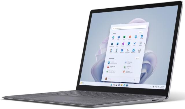 Лаптоп Microsoft Surface Laptop 5, Intel Core i5-1235U, 13.5" (2256 x 1504) PixelSense Display, Intel Iris Xe Graphics, 16GB RAM, 512GB SSD, Windows 11 Home, Platinum
