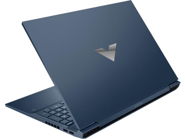 Лаптоп Victus 16-s0005nu Performance Blue, Ryzen 5 7640Hs(up to 5GHz/16MB/6C), 16.1"FHD AG IPS 250nits 144Mhz, 16GB 5600Mhz 2DIMM, 512GB PCIe SSD, NVIDIA GeForce RTX 4050 6GB, Wi-Fi 6 + BT 5.3, RGB Backlit Kbd, 4C Batt, Free DOS