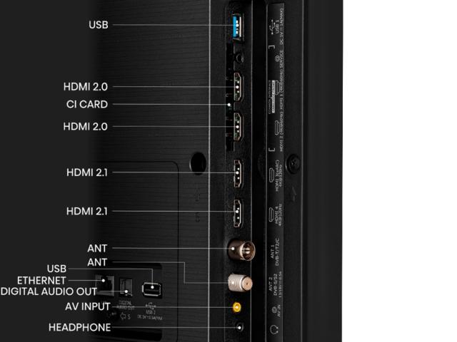 Телевизор Hisense 100" U7KQ, 4K Ultra HD 3840x2160, ULED, FALD, Quantum Dot, 144Hz, IPS, HDR 10+, HLG, Dolby Vision IQ, Dolby Atmos, Smart TV, WiFi 5GHz, WiFi Direct, BT, Anyview Cast, 4xHDMI, 2xUSB, LAN, CI+, DVB-T2/C/S2, Black