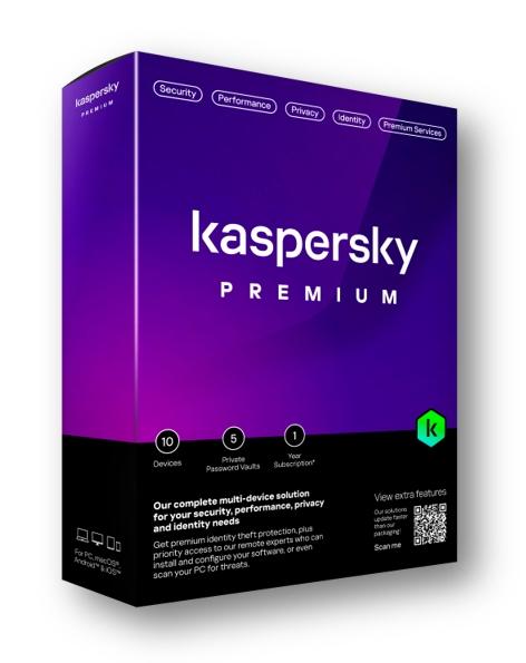 Лиценз за ползване на програмен продукт Kaspersky Premium + Customer Support Eastern Europe  Edition. 1-Device 1 year Base Download Pack