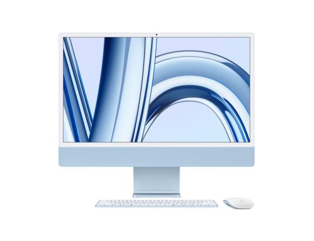 Настолен компютър - всичко в едно Apple IMAC 24" BLUE/M3 8C CPU/10C GPU/8GB/256GB-ZEE