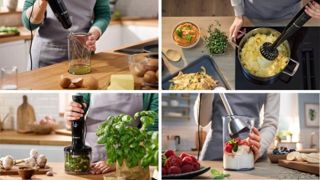 Пасатор Bosch MSM4B623, SER4, Blender, ErgoMaster, 1000 W, Dynamic Speed Control, QuattroBlade System, Included Blender, Chopper, ProPuree, Stainless steel whisk & Measuring cup, Black, anthracite